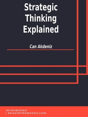 cover image of Strategic Thinking Explained